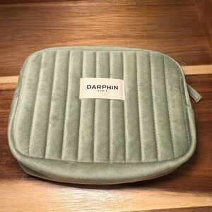 Darphin Paris Quilted Green Pouch